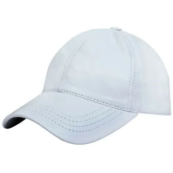 Mens Womens Real Nappa Leather Adjustable Golf Snapback Plain Baseball Cap Hat