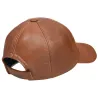 Mens Womens Real Nappa Leather Adjustable Golf Snapback Plain Baseball Cap Hat