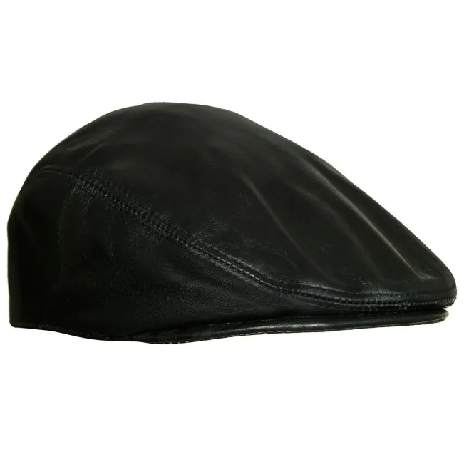 Mens Flat Hat Leather Peaky Blinders Beret Newsboy Gatsby Golf Cabbie Cap
