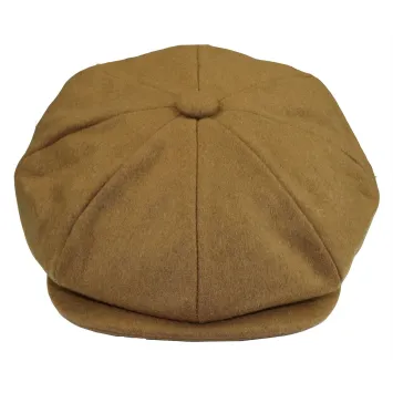 Mens Peaky Blinders Newsboy Wool 8 Panel Gatsby Flat Baker Hat