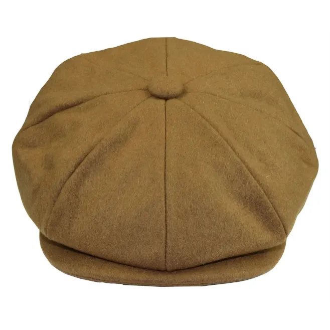 Mens Peaky Blinders Newsboy Wool 8 Panel Gatsby Flat Baker Hat
