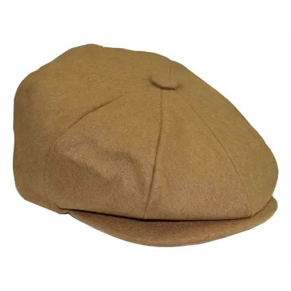 Mens Peaky Blinders Newsboy Wool 8 Panel Gatsby Flat Baker Hat