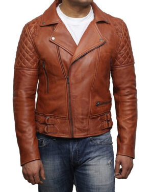 Men’s Genuine Stylish Lambskin Leather Jacket